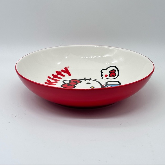 Sanrio Hello Kitty Ceramic Red Plate 9” - Picture 2 of 5